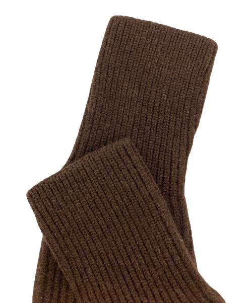 ANDERSEN-ANDERSEN（アンデルセン アンデルセン）ANDERSEN-ANDERSEN (アンデルセン アンデルセン) 5GUAGE CREW NECK SWEATER 5ゲージクルーネックセーター　ウールニット ブラウン サイズ:Ｓの古着・服飾アイテム