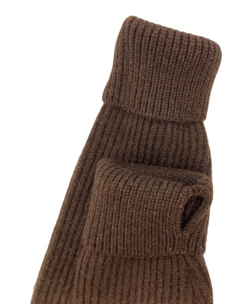 ANDERSEN-ANDERSEN（アンデルセン アンデルセン）ANDERSEN-ANDERSEN (アンデルセン アンデルセン) 5GUAGE CREW NECK SWEATER 5ゲージクルーネックセーター　ウールニット ブラウン サイズ:Ｓの古着・服飾アイテム