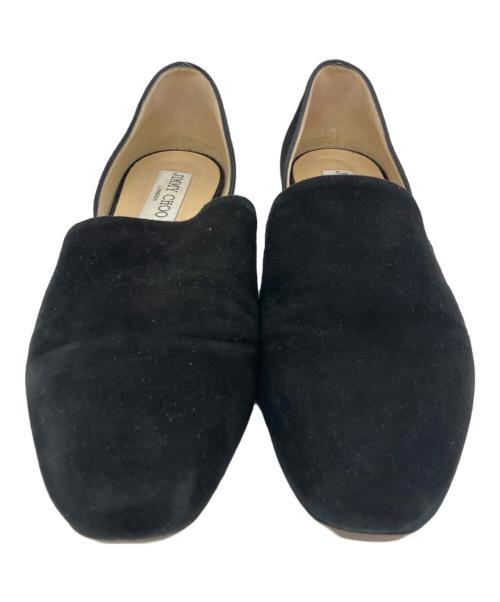 JIMMY CHOO（ジミーチュウ）JIMMY CHOO (ジミーチュウ) スウェードセパレートパンプス ブラック サイズ:36　1/2の古着・服飾アイテム