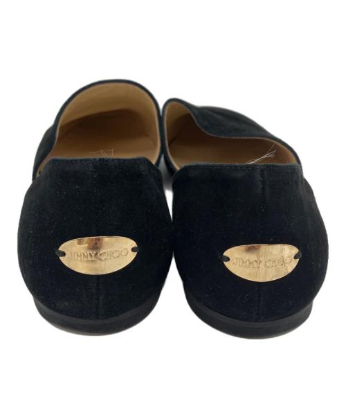 JIMMY CHOO（ジミーチュウ）JIMMY CHOO (ジミーチュウ) スウェードセパレートパンプス ブラック サイズ:36　1/2の古着・服飾アイテム