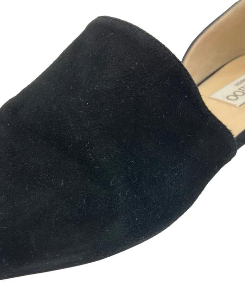 JIMMY CHOO（ジミーチュウ）JIMMY CHOO (ジミーチュウ) スウェードセパレートパンプス ブラック サイズ:36　1/2の古着・服飾アイテム