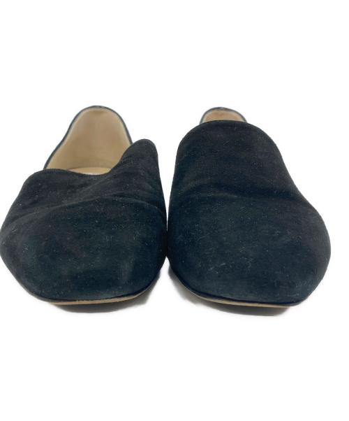 JIMMY CHOO（ジミーチュウ）JIMMY CHOO (ジミーチュウ) スウェードセパレートパンプス ブラック サイズ:36　1/2の古着・服飾アイテム