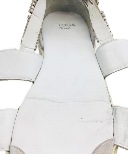 TOGA PULLA（トーガ プルラ）TOGA PULLA (トーガ プルラ) Metal sneaker sandals ホワイト サイズ:EU(TOGA)36、UK3、US6、JP22.5-23の古着・服飾アイテム