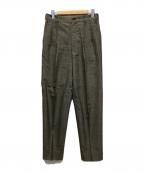 COMME des GARCONS HOMMEコムデギャルソン オム）の古着「2タックウールパンツ」｜グレー