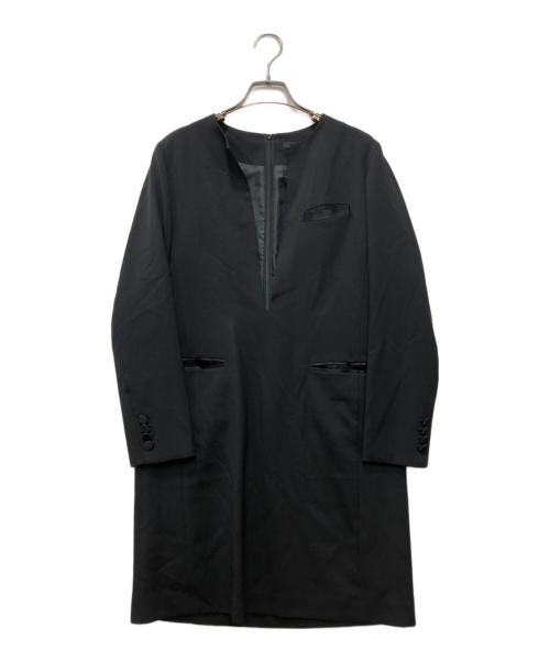 CINOH（チノ）CINOH (チノ) JACKET DRESS ブラック サイズ:38の古着・服飾アイテム