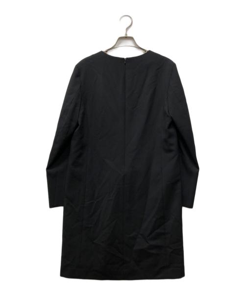 CINOH（チノ）CINOH (チノ) JACKET DRESS ブラック サイズ:38の古着・服飾アイテム