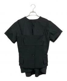 sacai（サカイ）の古着「ベストセット レイヤードカットソー」｜ブラック