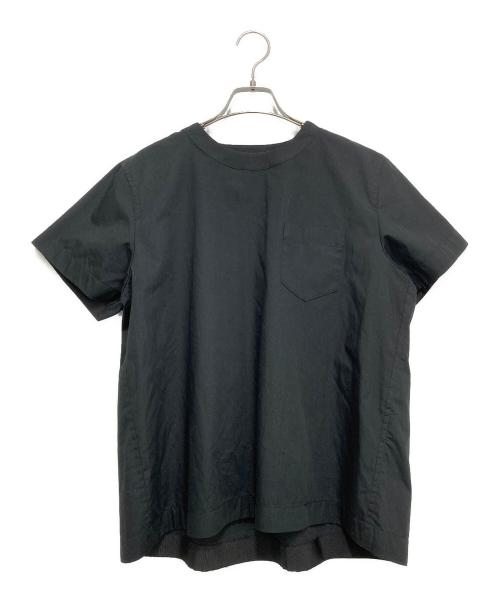 sacai（サカイ）sacai (サカイ) ベストセット レイヤードカットソー ブラック サイズ:1の古着・服飾アイテム