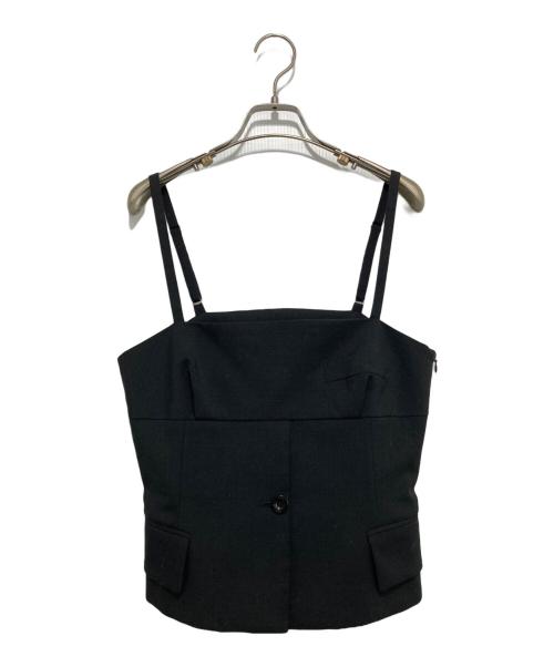 sacai（サカイ）sacai (サカイ) ベストセット レイヤードカットソー ブラック サイズ:1の古着・服飾アイテム