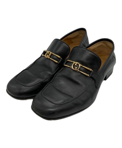 GUCCI（グッチ）GUCCI (グッチ) ローファー ブラック サイズ:7の古着・服飾アイテム