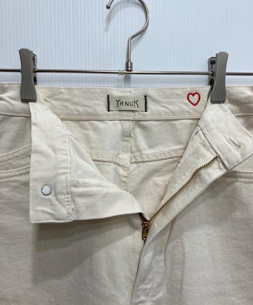 YANUK（ヤヌーク）YANUK (ヤヌーク) 綾×藤原裕×YANUKデニム ホワイト サイズ:W25の古着・服飾アイテム