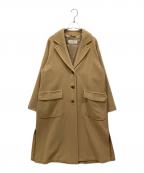 MaxMaraマックスマーラ）の古着「アンゴラウールロングコート」｜ベージュ