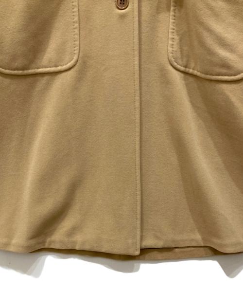 MaxMara（マックスマーラ）MaxMara (マックスマーラ) アンゴラウールロングコート ベージュ サイズ:SIZE 38の古着・服飾アイテム