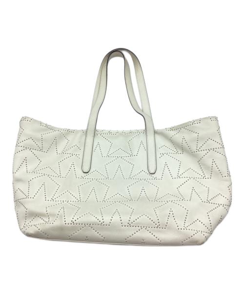 JIMMY CHOO（ジミーチュウ）JIMMY CHOO (ジミーチュウ) トートバッグ ホワイトの古着・服飾アイテム