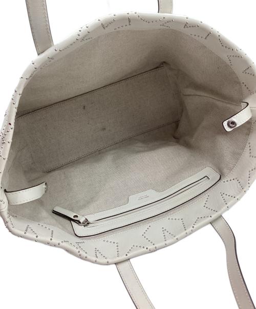 JIMMY CHOO（ジミーチュウ）JIMMY CHOO (ジミーチュウ) トートバッグ ホワイトの古着・服飾アイテム