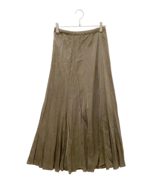 Plage（プラージュ）Plage (プラージュ) Washable Fibril ロングスカート カーキ サイズ:38の古着・服飾アイテム