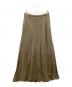 Plage（プラージュ）の古着「Washable Fibril ロングスカート」｜カーキ