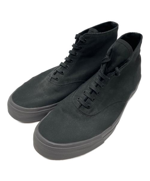 WAKOUWA（ワクワ）WAKOUWA (ワクワ) HOMME PLISSE ISSEY MIYAKE (オム プリッセ イッセイ ミヤケ) ハイカットスニーカー ブラック サイズ:27.5の古着・服飾アイテム