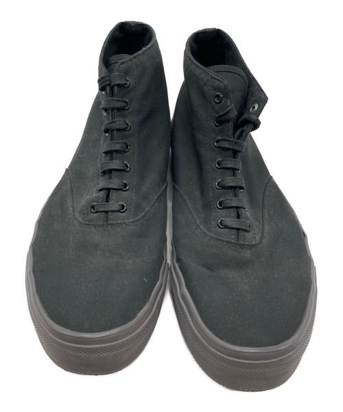 WAKOUWA（ワクワ）WAKOUWA (ワクワ) HOMME PLISSE ISSEY MIYAKE (オム プリッセ イッセイ ミヤケ) ハイカットスニーカー ブラック サイズ:27.5の古着・服飾アイテム