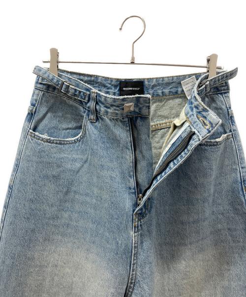 masonprince（メゾンプリンス）masonprince (メゾンプリンス) サイドベルト ワイド フレアデニム インディゴ サイズ:2の古着・服飾アイテム