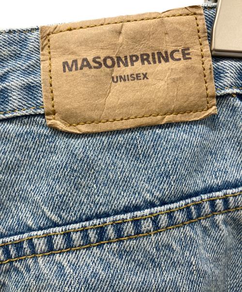 masonprince（メゾンプリンス）masonprince (メゾンプリンス) サイドベルト ワイド フレアデニム インディゴ サイズ:2の古着・服飾アイテム