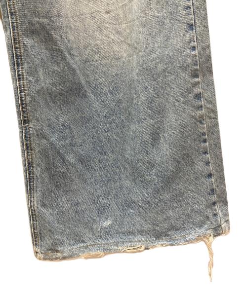 masonprince（メゾンプリンス）masonprince (メゾンプリンス) サイドベルト ワイド フレアデニム インディゴ サイズ:2の古着・服飾アイテム