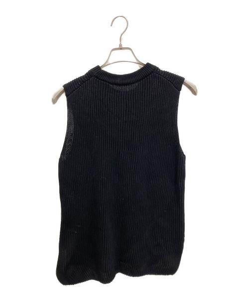 EVERYDAY I LIKE.（エヴリデイ アイ ライク）EVERYDAY I LIKE. (エヴリデイ アイ ライク) Polite ニット ベスト ブラック サイズ:FREEの古着・服飾アイテム
