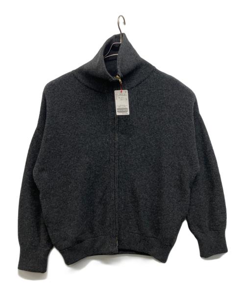 MUSE de Deuxieme Classe（ミューズ ドゥーズィエム クラス）MUSE de Deuxieme Classe (ミューズ ドゥーズィエム クラス) OLBIA ロングジップ ブルゾン グレー サイズ:Freeの古着・服飾アイテム