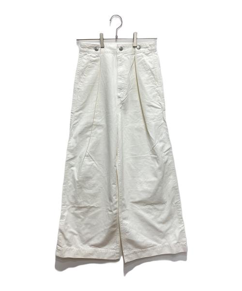 Plage（プラージュ）Plage (プラージュ) chino tuck パンツ ホワイト サイズ:36の古着・服飾アイテム