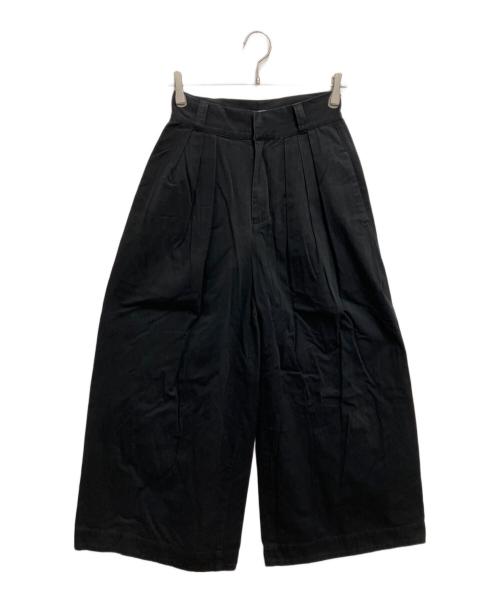 Plage（プラージュ）Plage (プラージュ) R'IAM タックワイドパンツ ブラック サイズ:36の古着・服飾アイテム