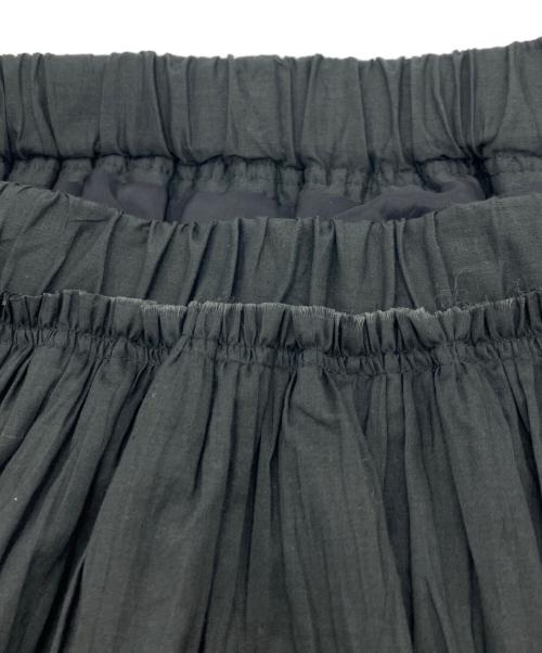 Plage（プラージュ）Plage (プラージュ) COTTON GATHERED スカート ブラック サイズ:36の古着・服飾アイテム