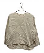 Plageプラージュ）の古着「viscose elegant ブラウス」｜ベージュ
