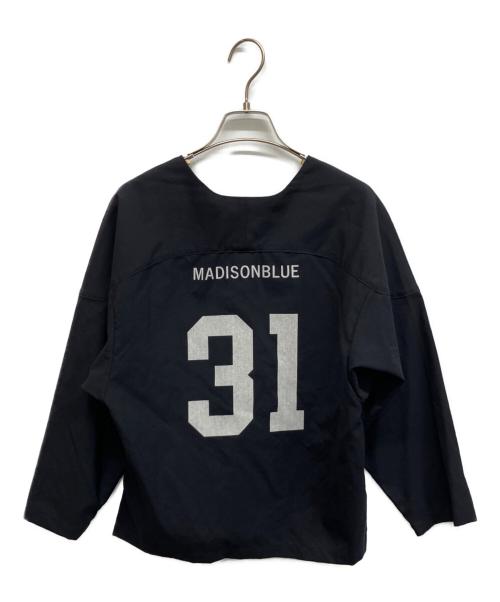 MADISON BLUE（マディソンブルー）MADISON BLUE (マディソンブルー) FOOTBALL PO W TROPICAL ブラック サイズ:01(S)の古着・服飾アイテム