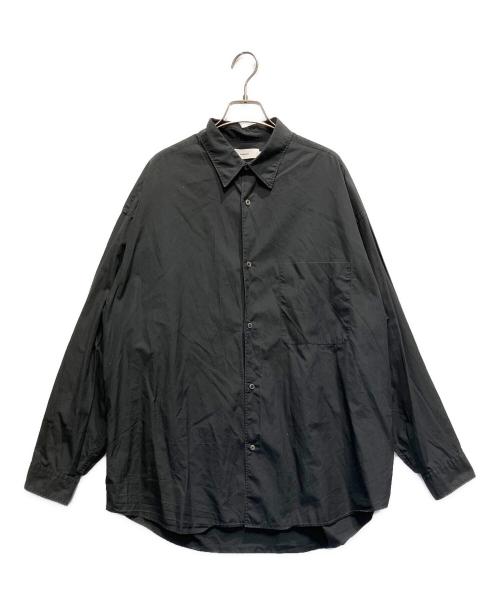 Graphpaper（グラフペーパー）Graphpaper (グラフペーパー) Broad Oversized Regular Collar Shirt ブラック サイズ:FREEの古着・服飾アイテム