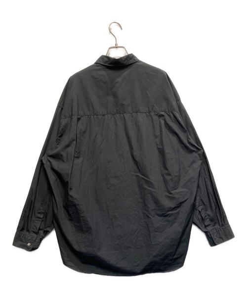 Graphpaper（グラフペーパー）Graphpaper (グラフペーパー) Broad Oversized Regular Collar Shirt ブラック サイズ:FREEの古着・服飾アイテム
