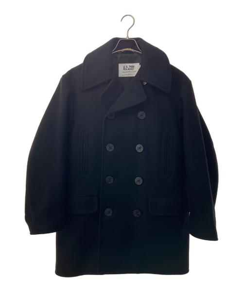 SCHOTT BROS.（ショットブロス）SCHOTT BROS. (ショットブロス) STEVEN ALAN (スティーブンアラン) 別注PEAJACKET ブラック サイズ:Mの古着・服飾アイテム