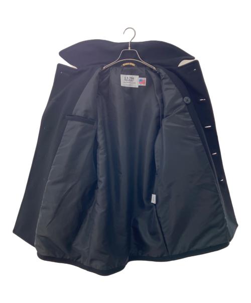 SCHOTT BROS.（ショットブロス）SCHOTT BROS. (ショットブロス) STEVEN ALAN (スティーブンアラン) 別注PEAJACKET ブラック サイズ:Mの古着・服飾アイテム