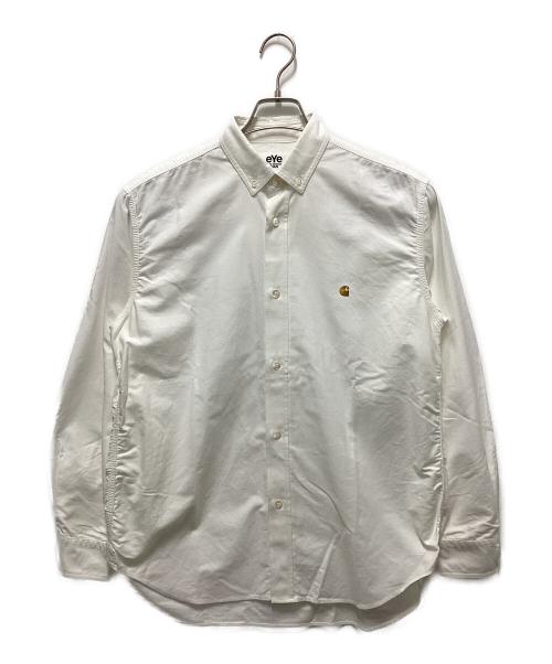 eYe COMME des GARCONS JUNYAWATANABE MAN（アイ コム デ ギャルソン ジュンヤ ワタナベ マン）eYe COMME des GARCONS JUNYAWATANABE MAN (アイ コム デ ギャルソン ジュンヤ ワタナベ マン) CarHartt (カーハート) ボタンダウンシャツ ホワイト サイズ:ＸＳの古着・服飾アイテム