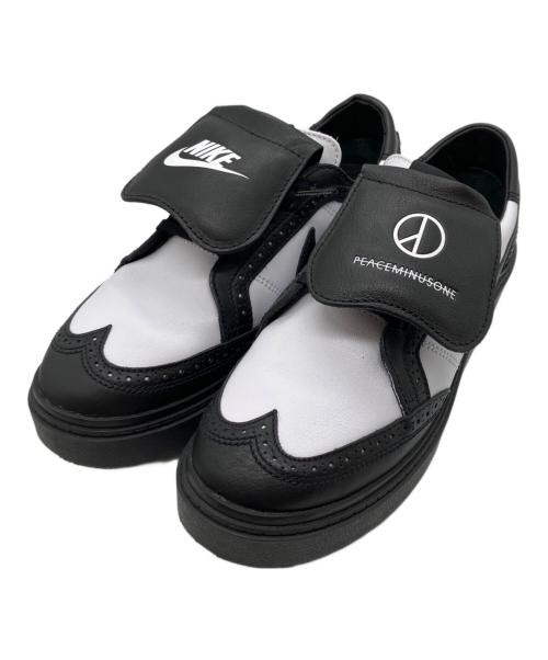 NIKE（ナイキ）NIKE (ナイキ) PEACEMINUSONE (ピースマイナスワン) ローカットスニーカー ホワイト×ブラック サイズ:27.5の古着・服飾アイテム