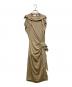 BURBERRY（バーバリー）の古着「Tie Detail Tri-tone Silk Jersey Dress」｜ベージュ
