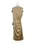 BURBERRY (バーバリー) Tie Detail Tri-tone Silk Jersey Dress ベージュ サイズ:36：10000円