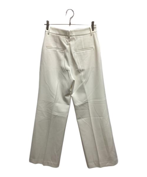 EVERYDAY I LIKE.（エヴリデイ アイ ライク）EVERYDAY I LIKE. (エヴリデイ アイ ライク) W cross straight ワイドパンツ ホワイト サイズ:38 未使用品の古着・服飾アイテム