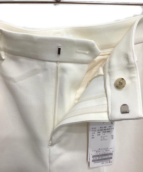 EVERYDAY I LIKE.（エヴリデイ アイ ライク）EVERYDAY I LIKE. (エヴリデイ アイ ライク) W cross straight ワイドパンツ ホワイト サイズ:38 未使用品の古着・服飾アイテム