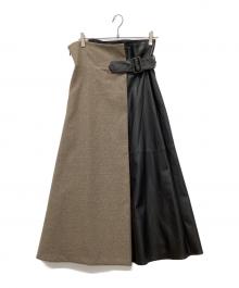 ADORE（アドーア）の古着「ツィーディーフレアースカート」｜ブラウン