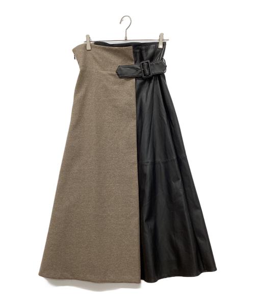 ADORE（アドーア）ADORE (アドーア) ツィーディーフレアースカート ブラウン サイズ:38の古着・服飾アイテム