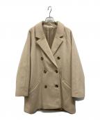 EVERYDAY I LIKE.エヴリデイ アイ ライク）の古着「Shortl Doube コート」｜ベージュ