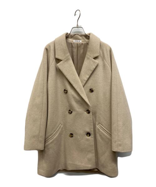 EVERYDAY I LIKE.（エヴリデイ アイ ライク）EVERYDAY I LIKE. (エヴリデイ アイ ライク) Shortl Doube コート ベージュ サイズ:Freeの古着・服飾アイテム