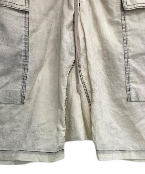 DRKSHDW（ダークシャドウ）DRKSHDW (ダークシャドウ) Contrast Cargo Pod Shorts コントラストカーゴパンツ ホワイト サイズ:Mの古着・服飾アイテム