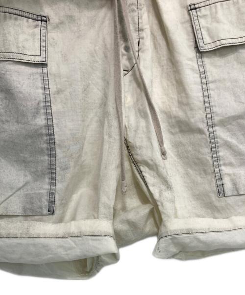 DRKSHDW（ダークシャドウ）DRKSHDW (ダークシャドウ) Contrast Cargo Pod Shorts コントラストカーゴパンツ ホワイト サイズ:Mの古着・服飾アイテム