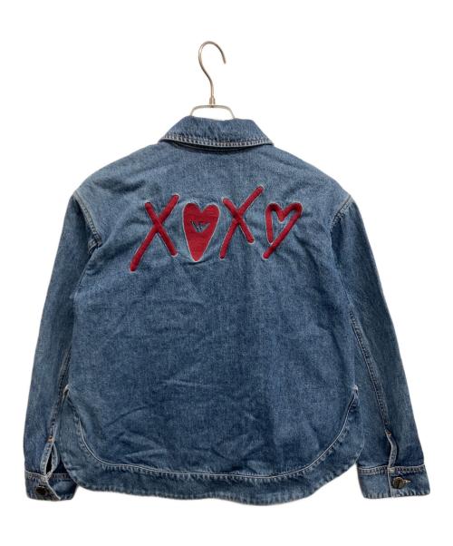 EMPORIO ARMANI（エンポリオ アルマーニ）EMPORIO ARMANI (エンポリオ アルマーニ) バレンタインカプセルデニムジャケット インディゴ サイズ:40の古着・服飾アイテム